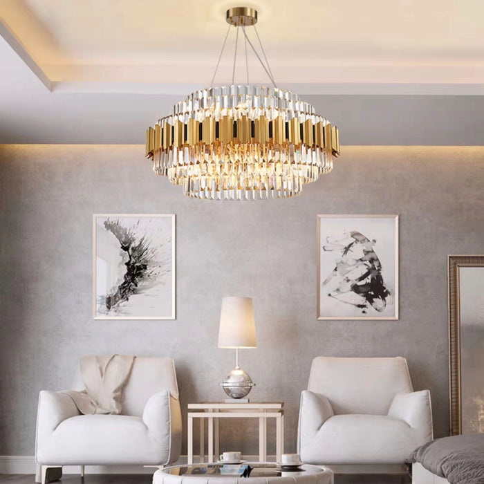  LED Chandeliers, Living Room Crystal Chandelier Luxury